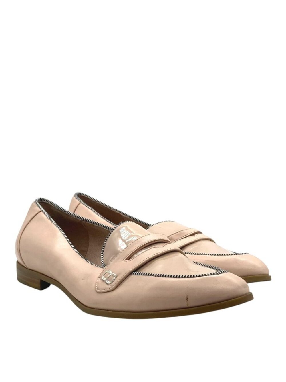 Charter Club Vivian Loafers 8.5 Faux Patent Leather Preppy Corpcore Neutral